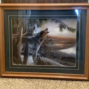 Framed Wolf Art Print